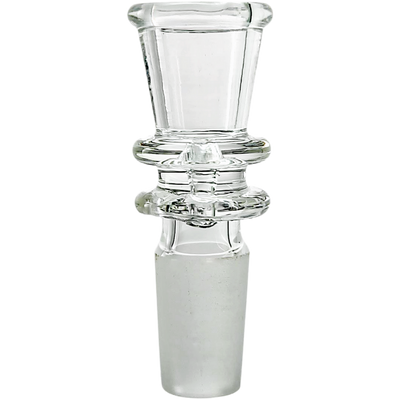 2″ 14mm Clear Double Martini Funnel Flower Bowl