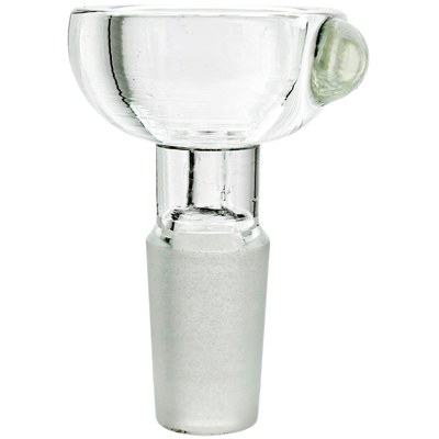 2" 14mm Clear Thick Cup Flower Bowl - detail view