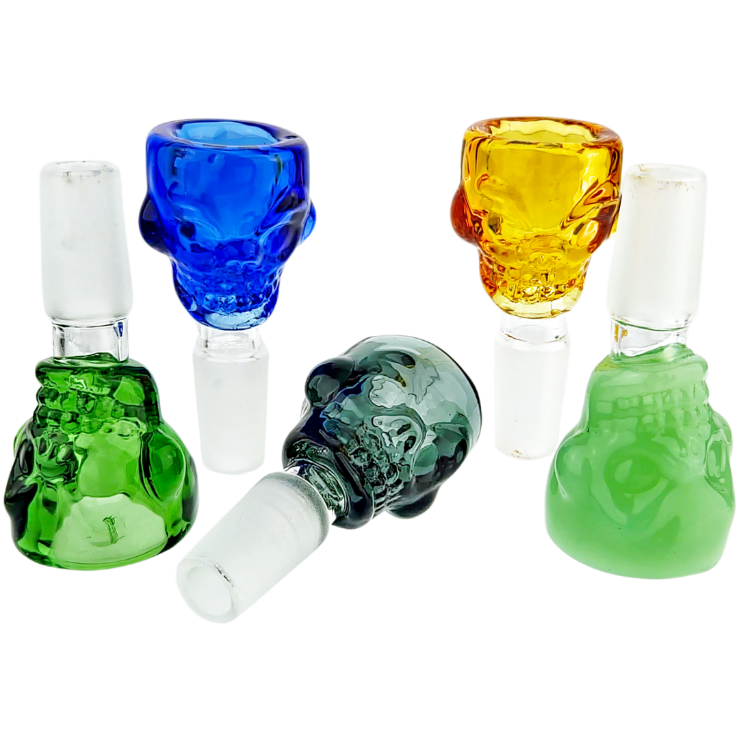 2″ 14MM COLOR SKULL FLOWER BOWL