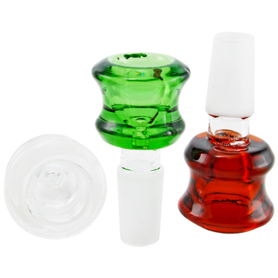 2″ 14MM COLOR HOUR GLASS FLOWER BOWL