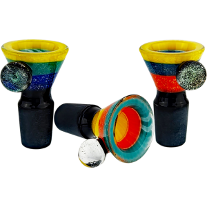 2″ 18MM FOUR COLOR DICHRO SLEEVE & DICHRO MARBLE FLOWER BOWL