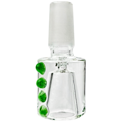 3" 14mm Clear Can w/ Color Dot Flower Bowl - additional view