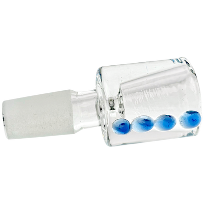 3" 14mm Clear Can w/ Color Dot Flower Bowl - detail view