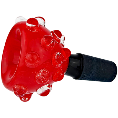 2″ 14MM COLOR W/ CLEAR WARTS FLOWER BOWL