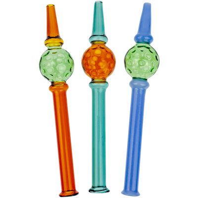 6.5" Two-Tone Golf Ball Nectar Straw