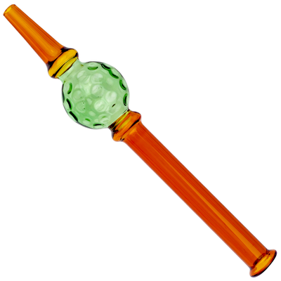 6.5" Two-Tone Golf Ball Nectar Straw