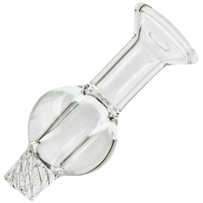 2" Clear Orb Mini Spinner Carb Cap - alternate angle
