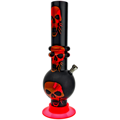 14" Acrylic Decal Venetian w/ Metal Bowl & Carb - detail view