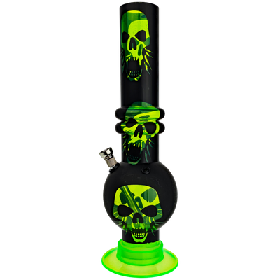 14" Acrylic Decal Venetian w/ Metal Bowl & Carb - close-up view