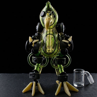 10" Kerby/Bowman Collab Mech Burd #2 Rig on dark slate surface - Oil Slick Pad
