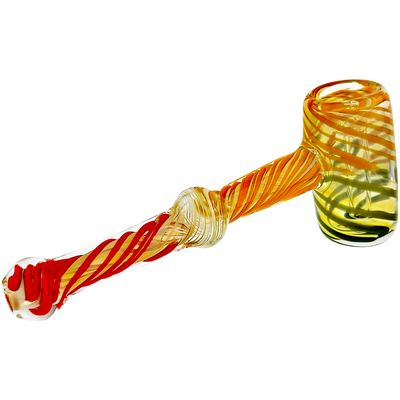 5.5″ FUME RASTA GLASS HAMMER BUBBLER