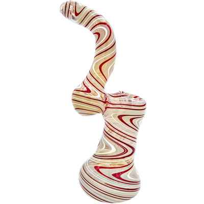 8″ Color Swirl Glass Bubbler