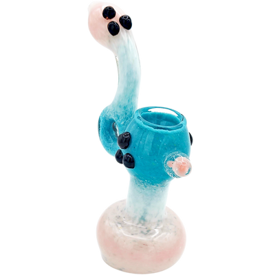 7.5″ Frit Donut Mushroom Implosion Glass Bubbler