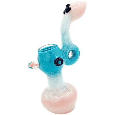 7.5″ Frit Donut Mushroom Implosion Glass Bubbler