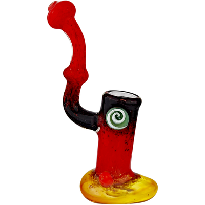 8″ TWO-TONE FUME GLASS BUBBLER