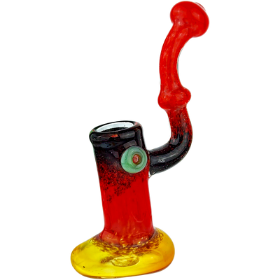 8″ TWO-TONE FUME GLASS BUBBLER