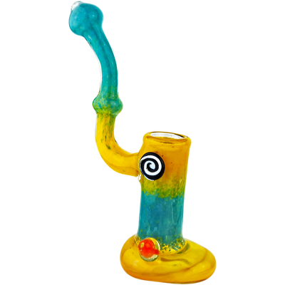 8″ TWO-TONE FUME GLASS BUBBLER