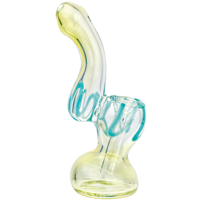 5" Fume Accent w/ Color Line Mini Bubbler - view 6