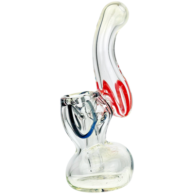 5" Fume Accent w/ Color Line Mini Bubbler - view 7