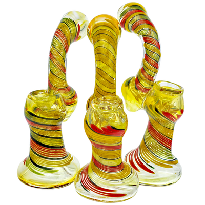 5" Fume Rasta Swirl Body Bubbler