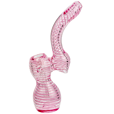 6" Color Line Swirl Bubbler