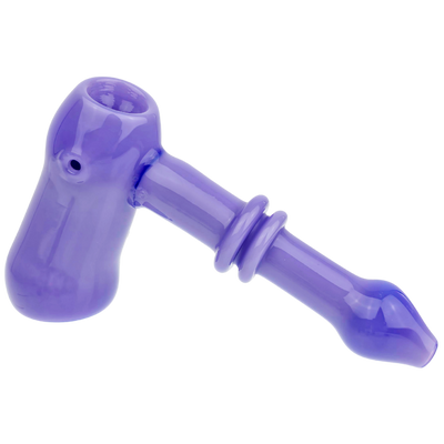 5" Solid Color Hammer Bubbler w/ Double Maria Neck