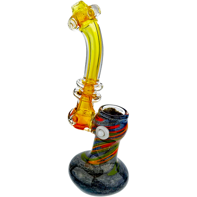 7.5″ RASTA FUME GLASS BUBBLER