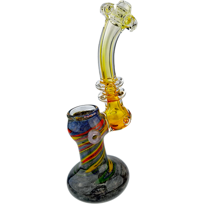 7.5″ RASTA FUME GLASS BUBBLER
