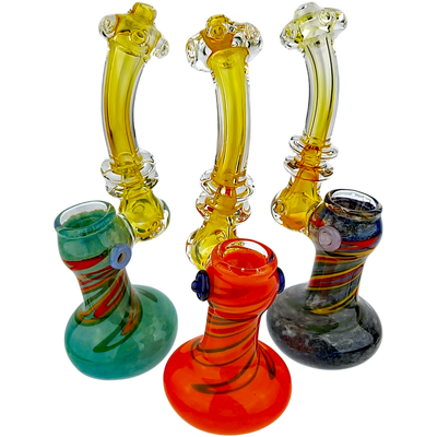 7.5″ RASTA FUME GLASS BUBBLER