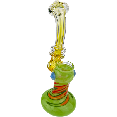 7.5″ RASTA FUME GLASS BUBBLER