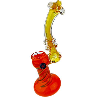 7.5″ RASTA FUME GLASS BUBBLER