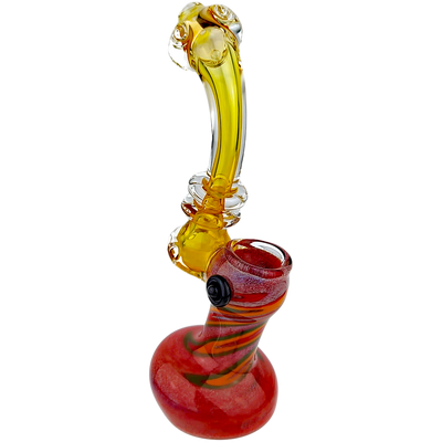 7.5″ RASTA FUME GLASS BUBBLER
