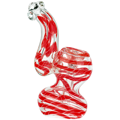 4" Twisted Cane Mini Bubbler