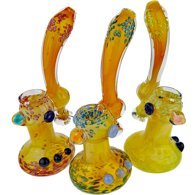 7″ FUME GLASS BUBBLER