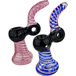 6″ TWO-TONE DONUT GLASS BUBBLER