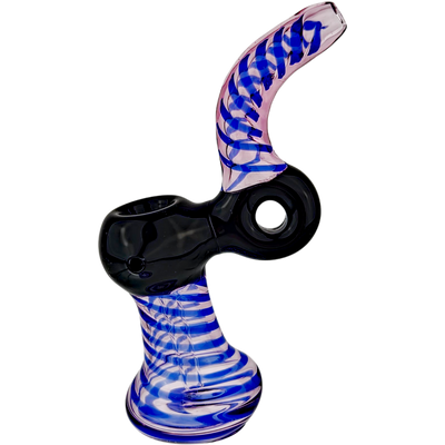6″ TWO-TONE DONUT GLASS BUBBLER