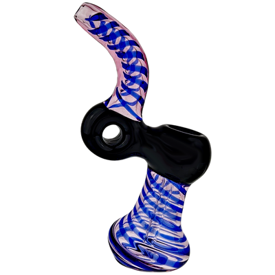 6″ TWO-TONE DONUT GLASS BUBBLER