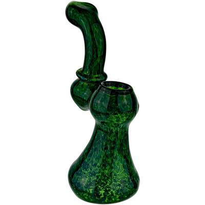 6.5″ GREEN GLASS BUBBLER