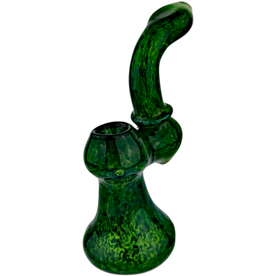 6.5″ GREEN GLASS BUBBLER