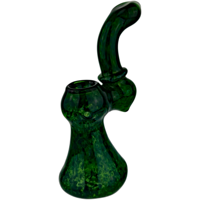 6.5″ GREEN GLASS BUBBLER