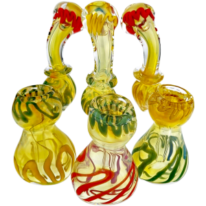 5″ FUME RASTA GLASS BUBBLER