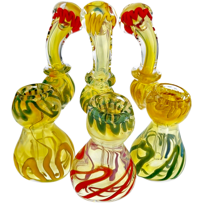 5″ FUME RASTA GLASS BUBBLER