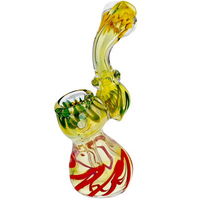 5″ FUME RASTA GLASS BUBBLER