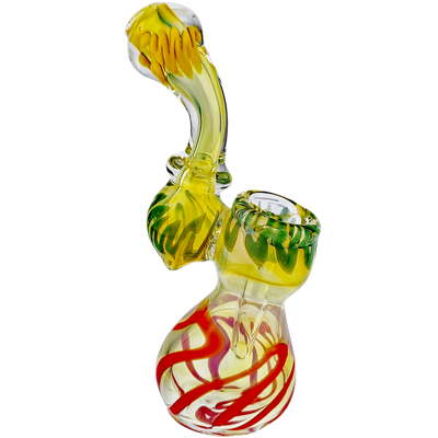 5″ FUME RASTA GLASS BUBBLER
