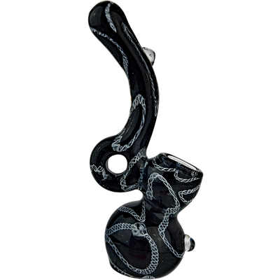 6″ GLASS DONUT BUBBLER