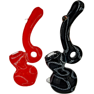 6″ GLASS DONUT BUBBLER