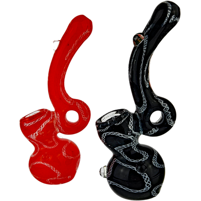 6″ GLASS DONUT BUBBLER