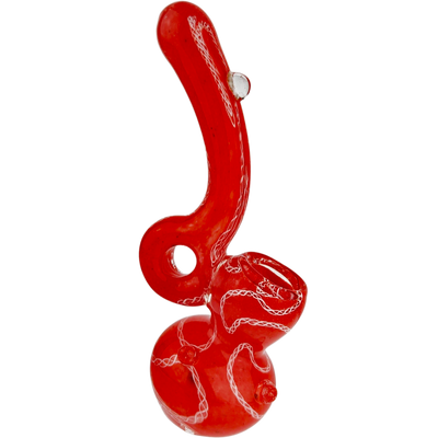 6″ GLASS DONUT BUBBLER