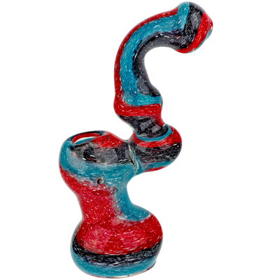 7″ Color Frit Spiral Chunky Bubbler