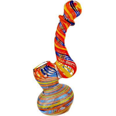6″ COLOR SWIRL GLASS BUBBLER